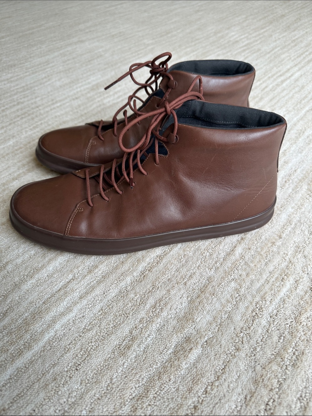 Like New Camper Chasis Sport Brown Leather Ankle Boot Chukka Style Sneaker Sz 11